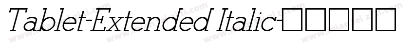 Tablet-Extended Italic字体转换